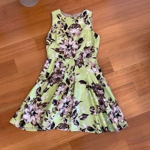 Light green flowered dress